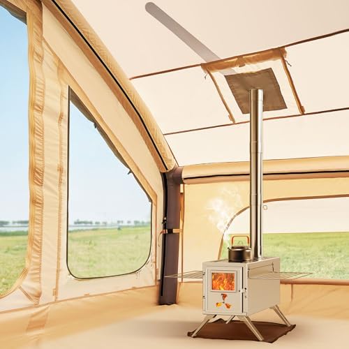 Inflatable Tents for Camping, Blow Up Tent with Hand Pump, Easy Setup InflatableTent 4 Season Tent, Waterproof Oxford Air Glamping Tents for Camping Adult 4/6/8 Person - Image 3