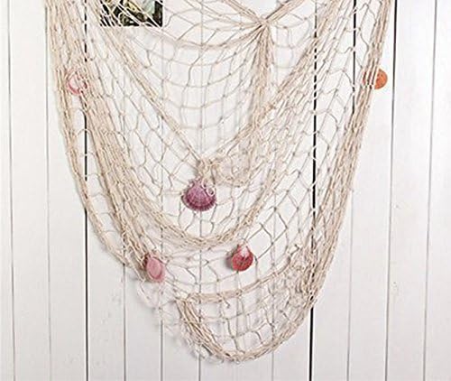 Natural Fish Net Party Decorations for Pirate Party, Hawaiian Party, Nautical Themed Cotton Fishnet Party Accessory - Image 6