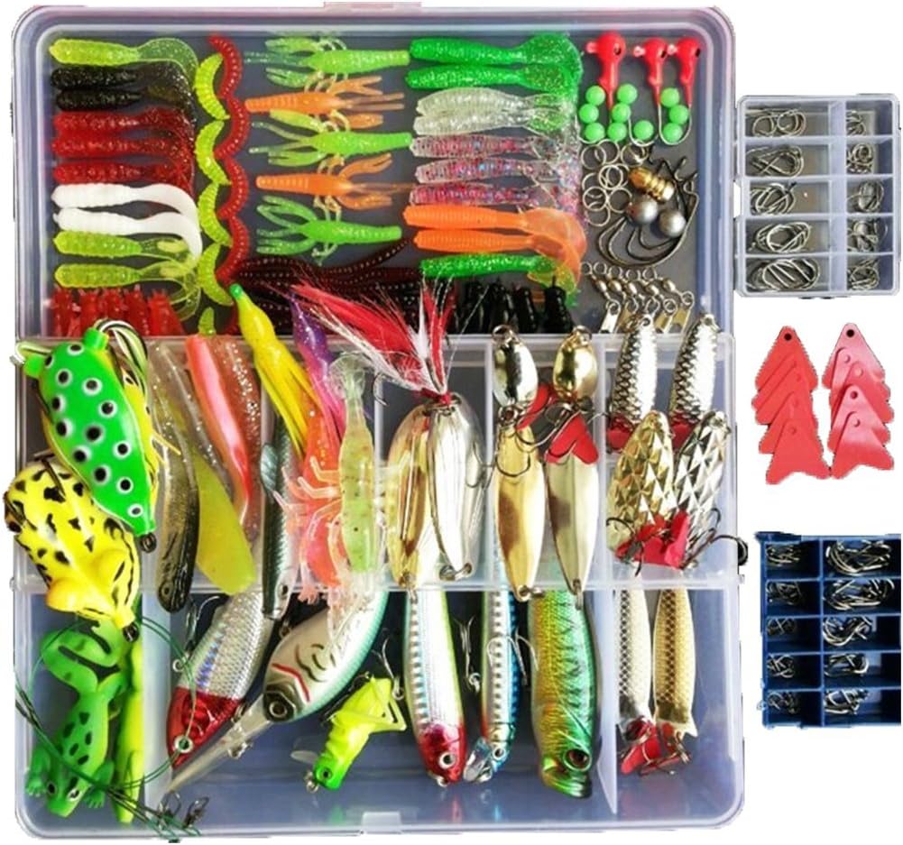 Topconcpt 275-Piece Fishing Lure Kit - Frogs, Spoons, Grasshoppers - for Bass, Trout, Salmon - Image 9